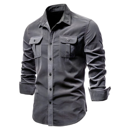 Practical Men's Casual Work Button Shirt