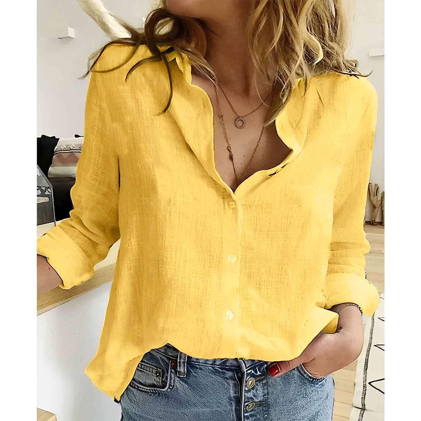 Image of Paige | Women's Relaxed Fit Button-Down Shirt