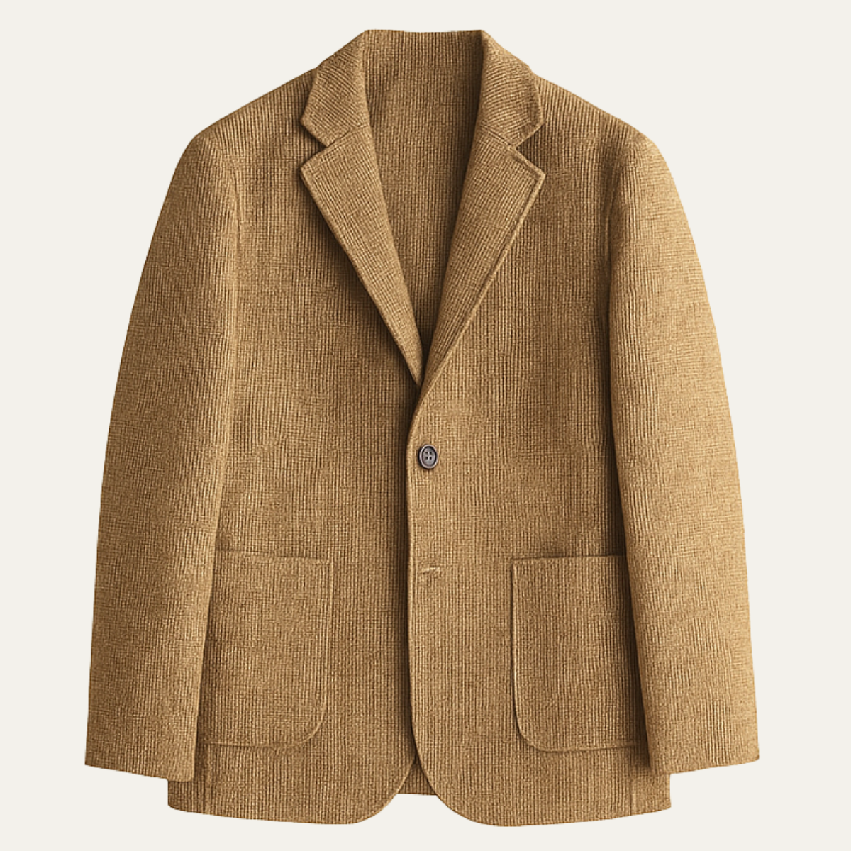 Men's Tweed Blazer Checked Wool Navy - VibreMode