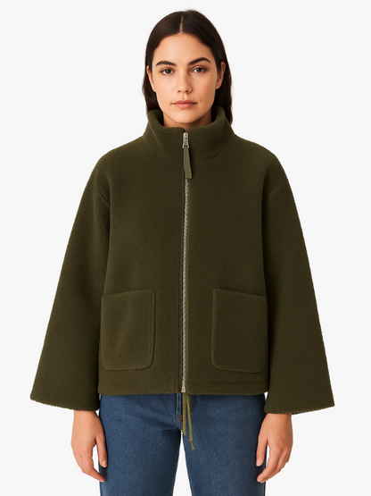 Cozy Large Sherpa Fleece Winter Coat