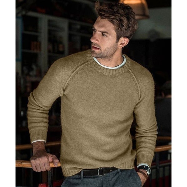 Image of Parker | Men's Crew Neck Knit Sweater