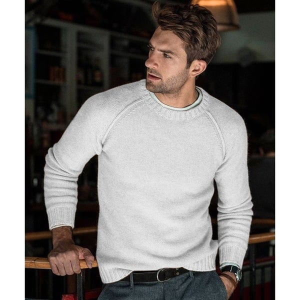 Image of Parker | Men's Crew Neck Knit Sweater