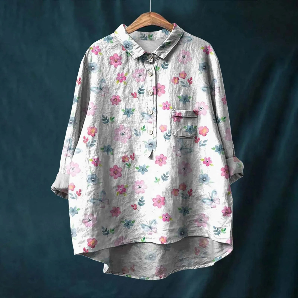 Image of Patricia | Women's Printed Button-Down Shirt