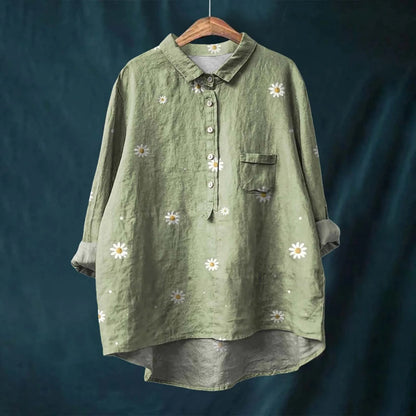 Image of Patricia | Women's Printed Button-Down Shirt