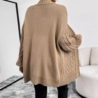 Image of Peggy | Women's Oversized Cable Knit Cardigan