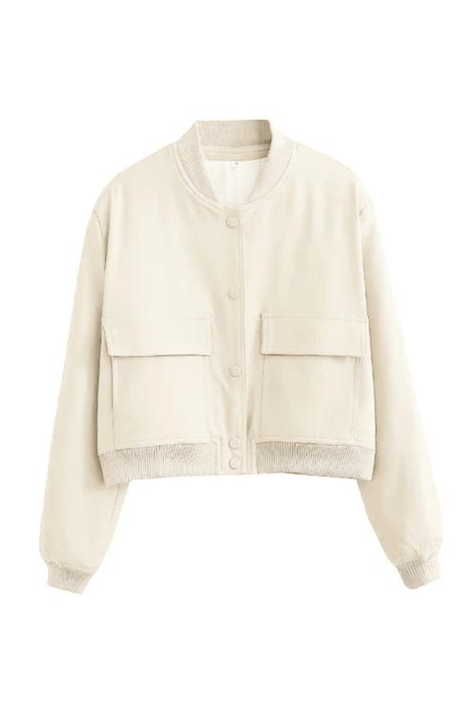 Women's Cropped Casual Jacket - VibreMode