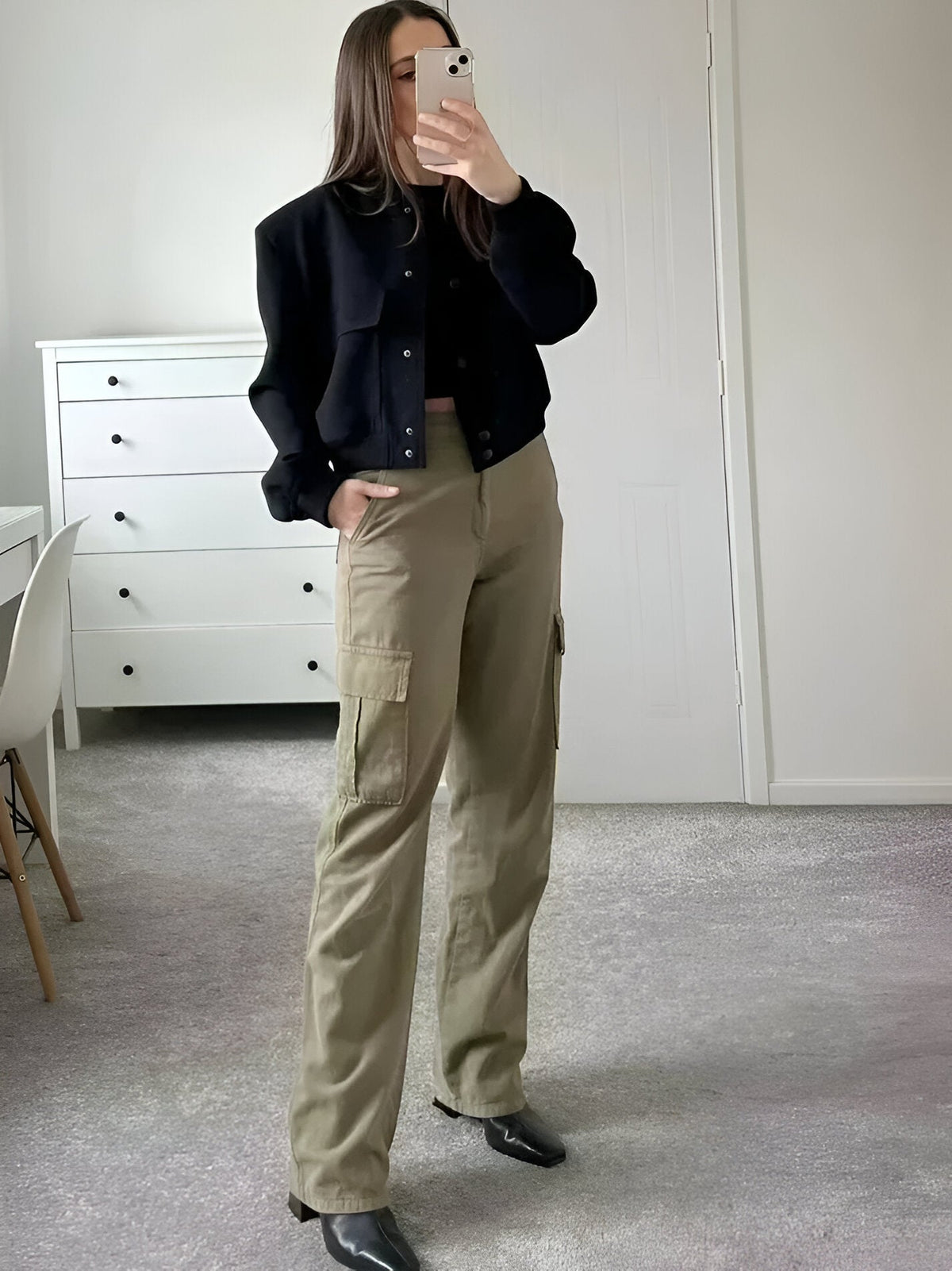 Image of Penny | Women's Cropped Casual Jacket