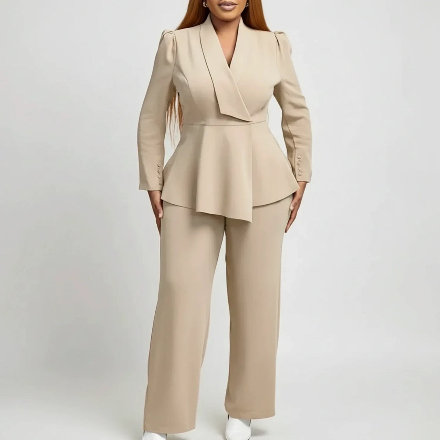 Women's Peplum Suit - VibreMode