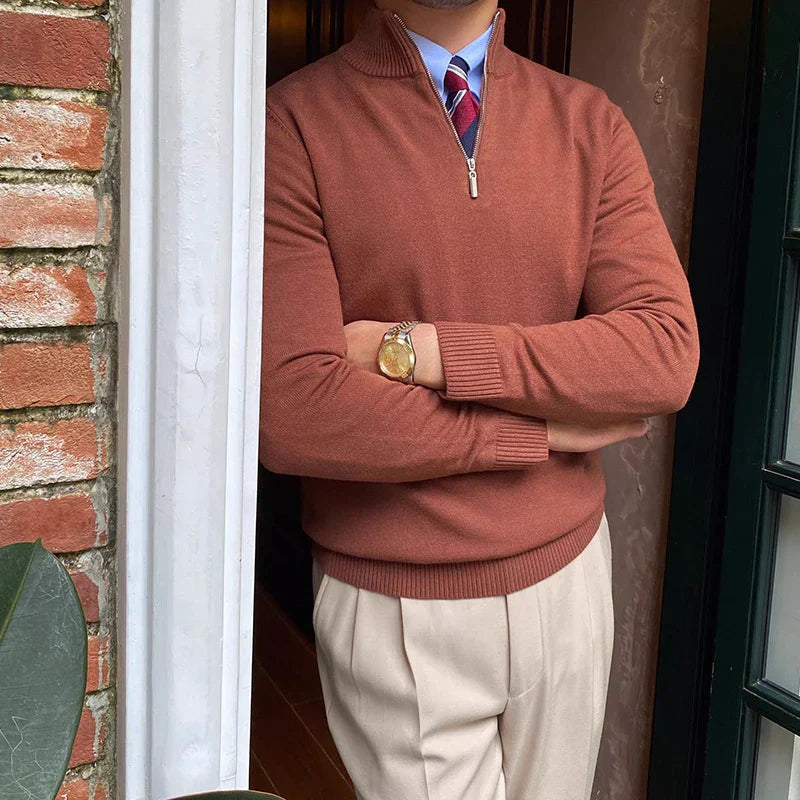 Image of Perry | Men's Quarter Zip Sweater