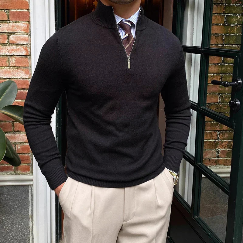 Perry Men's Quarter Zip Sweater - VibreMode