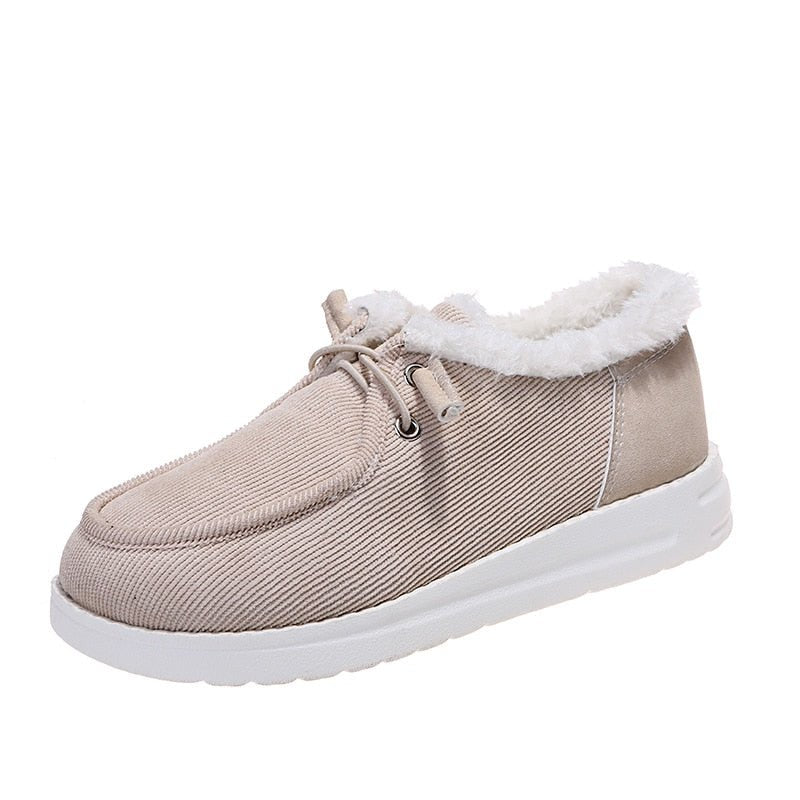 Comfortable Beige Slip On Shoes - VibreMode