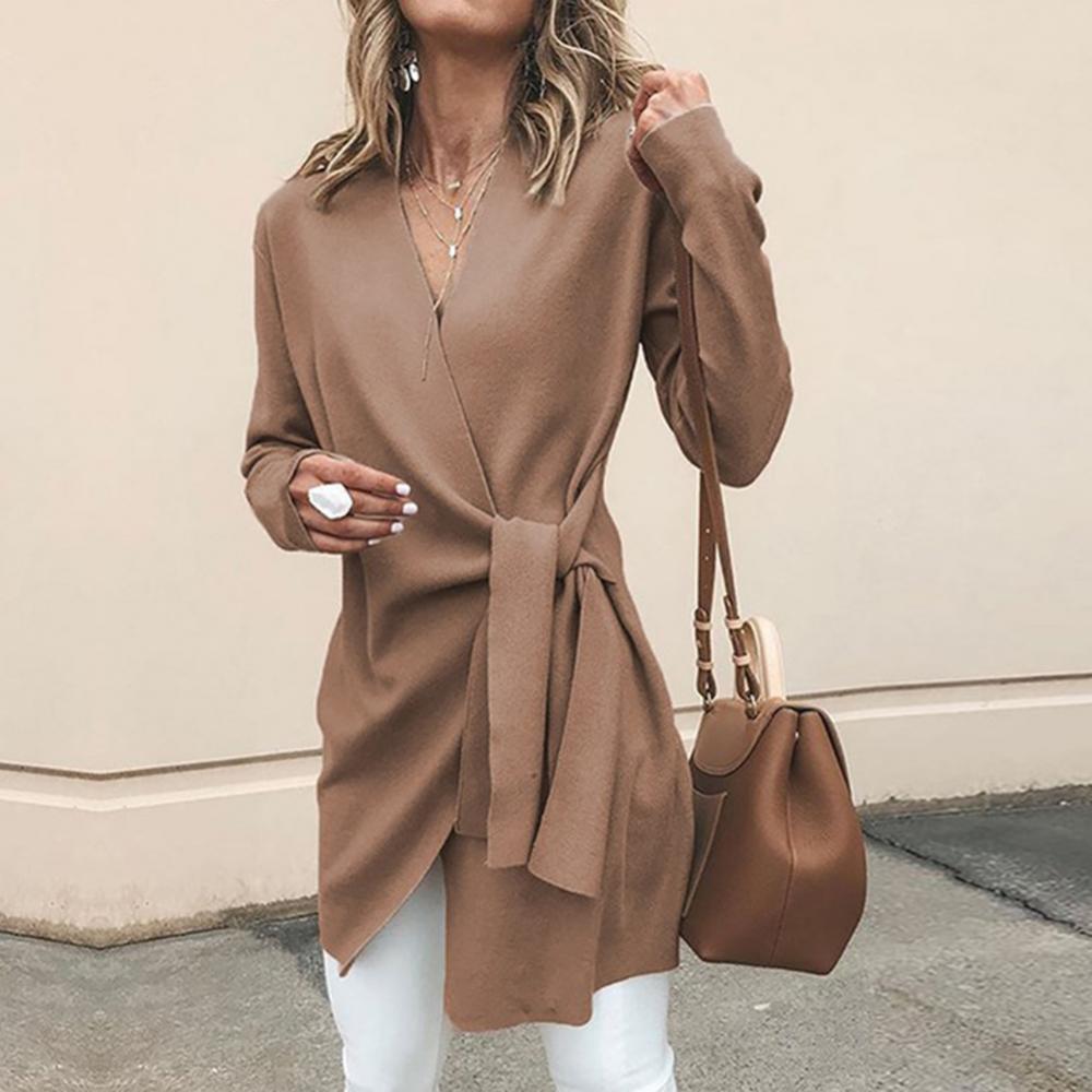 Image of Phoebe | Women's Tie Waist Long Sleeve Cardigan