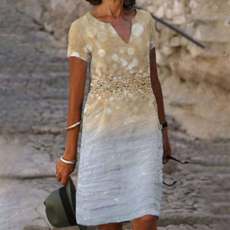 Women's V-Neck Long Sleeve Blouse Button Front