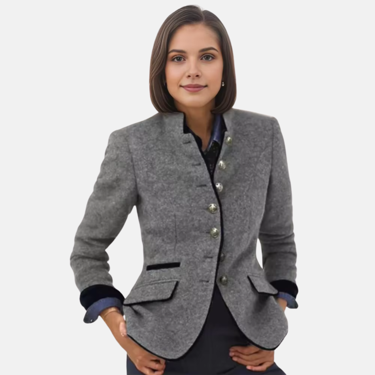 Image of Phyllis | Women's Fitted Button-Down Jacket