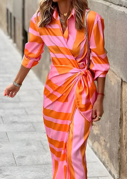 Image of Phyllis | Women's Wrap Midi Dress