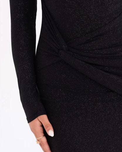 Sleeveless Glitter Formal Dress