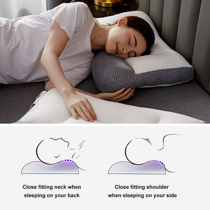 Ergonomic Sleep Pillow Contoured Design