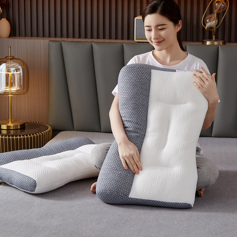 Ergonomic Sleep Pillow Contoured Design