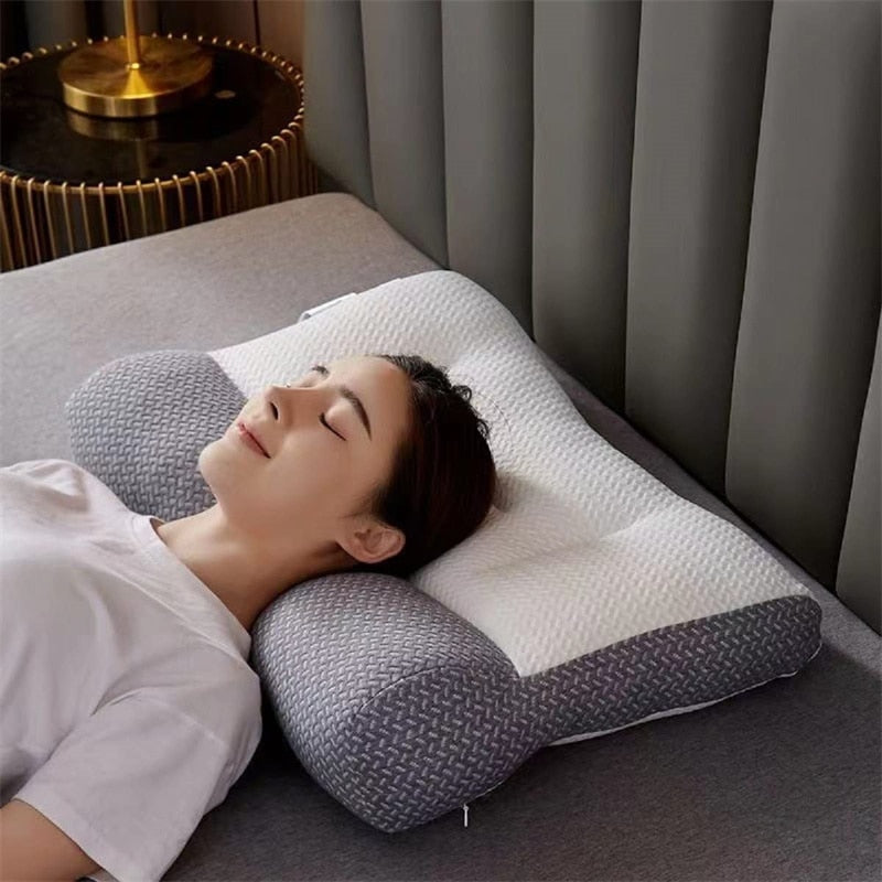 Ergonomic Sleep Pillow Contoured Design - VibreMode