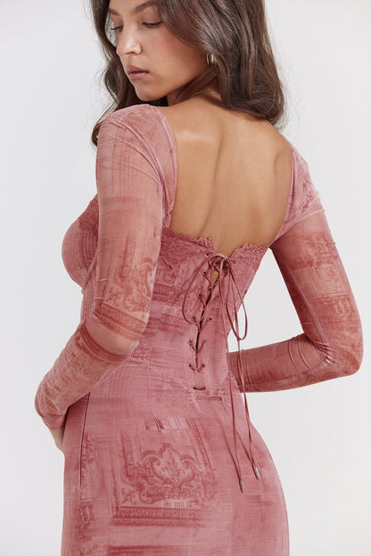 Women's Elegant Pink Dress