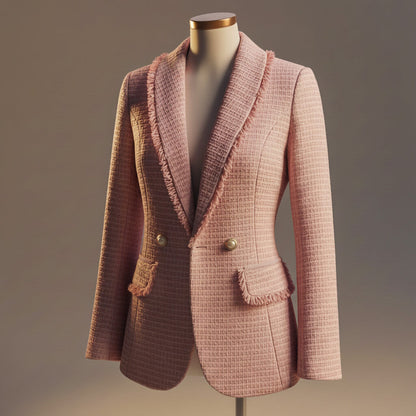 Luxury Textured Women's Blazer