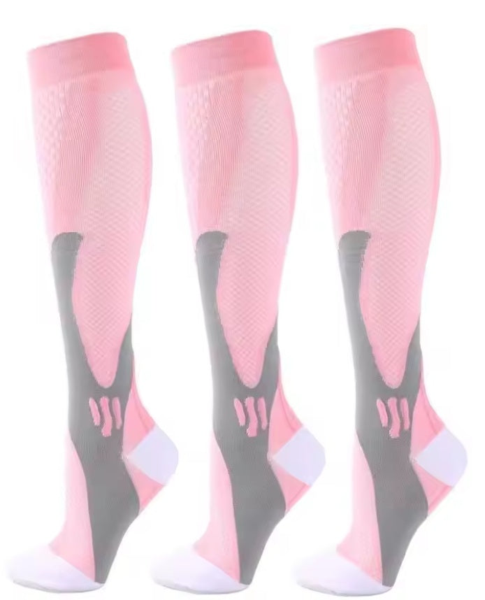 Knee High Compression Socks Support Varicose Veins Relief