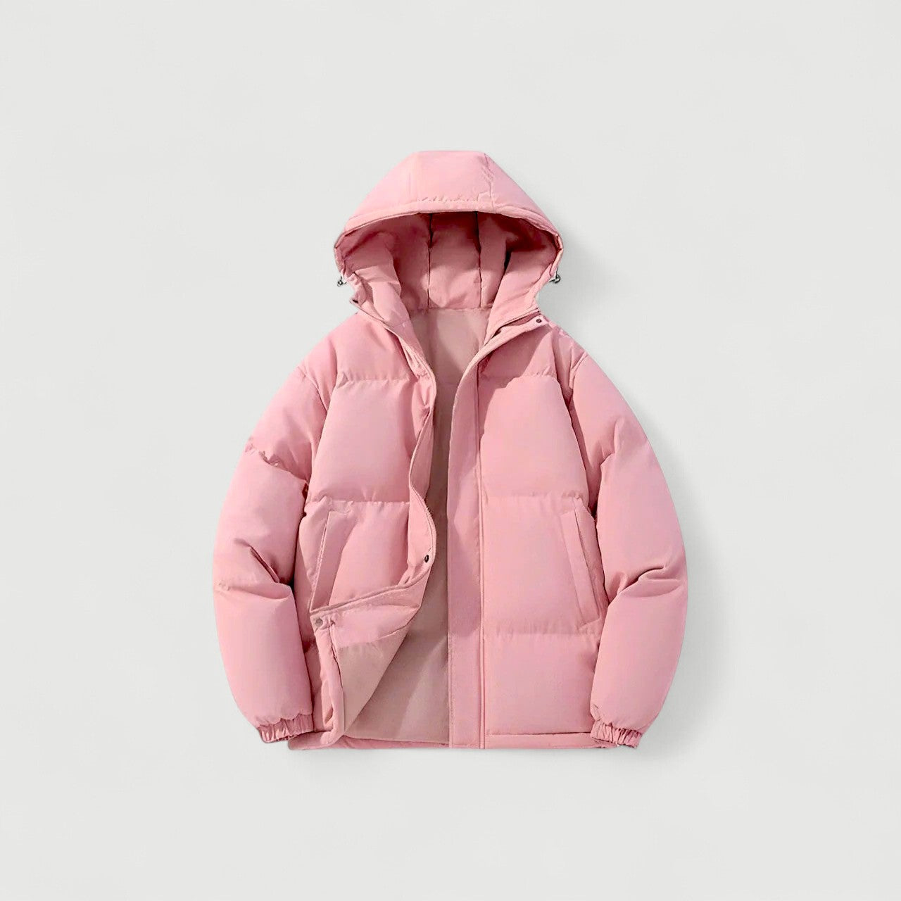 Women's Insulated Puffer Parka Jacket Quilted Waterproof Black - VibreMode