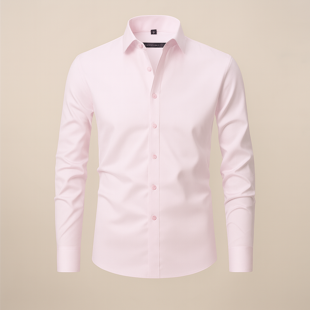 Classic Men's Lightweight White Dress Shirt