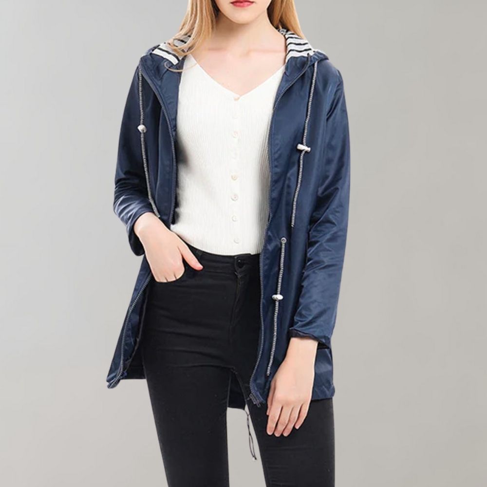 Women's Lightweight Hooded Anorak Jacket - VibreMode