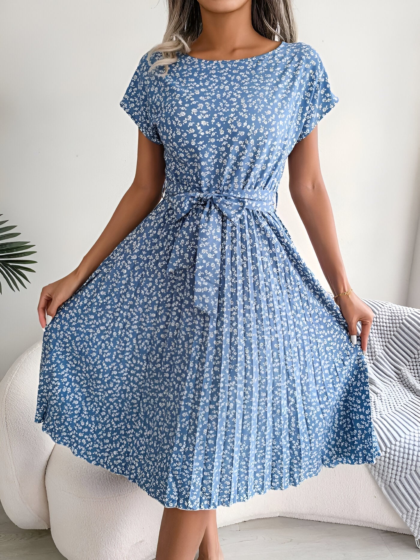 Beautiful Floral Ruffled Dress