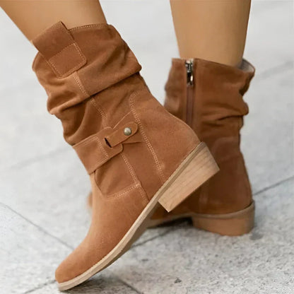 Women's Slouchy Ankle Boots Soft Sole