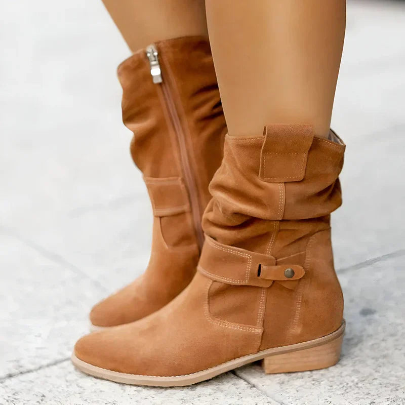 Women's Slouchy Ankle Boots Soft Sole