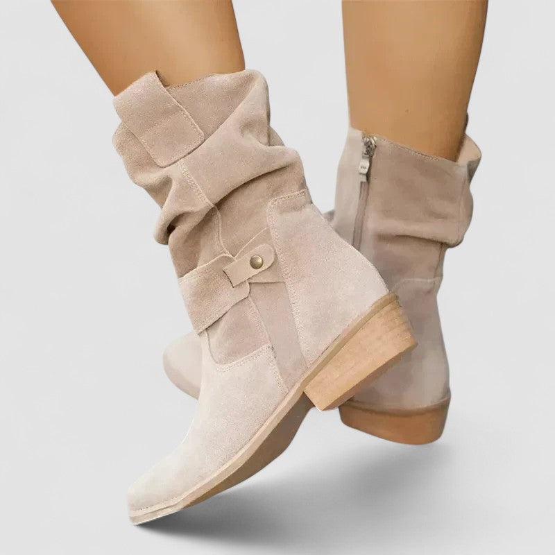 Women's Low Heel Ankle Boots - VibreMode