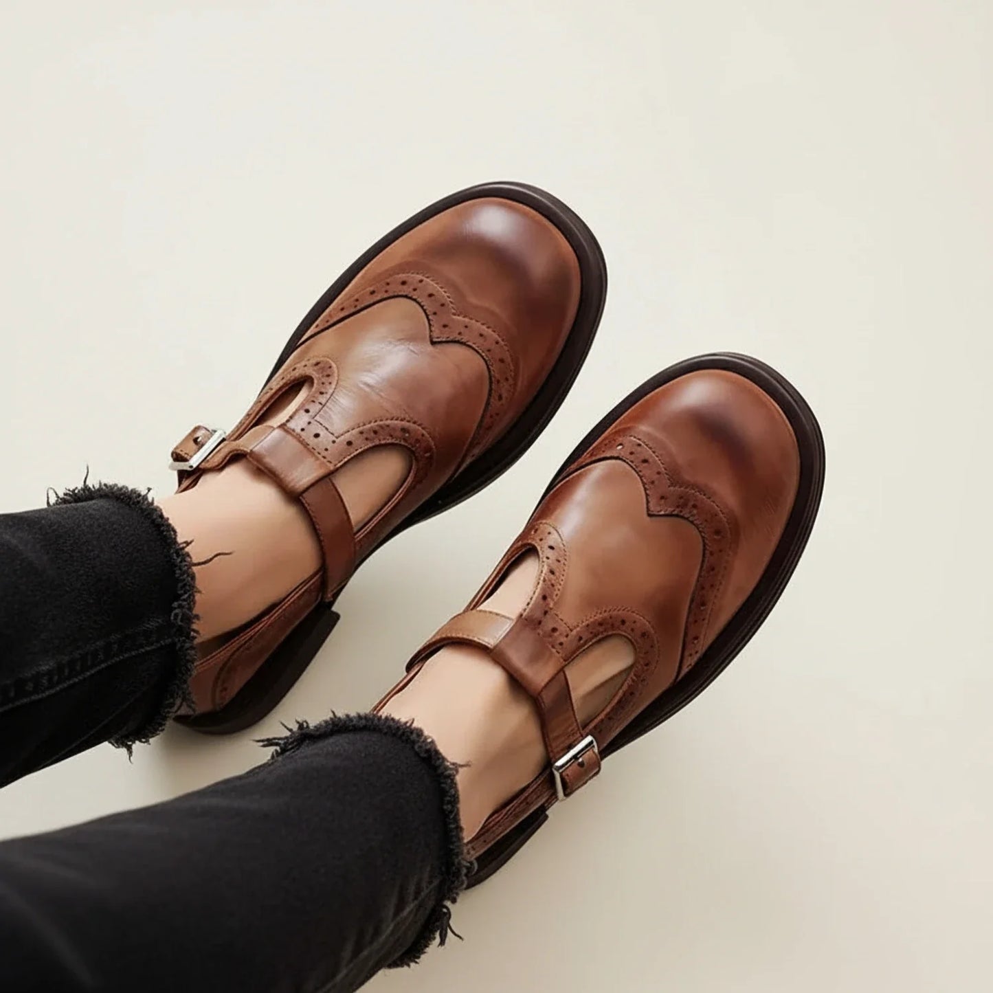 Women's Mary Jane T-Strap Shoes - VibreMode