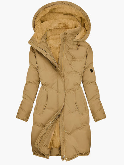 Ladies' Insulated Hooded Down Winter Parka Coat