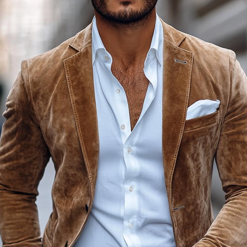 Men's Suede Blazer