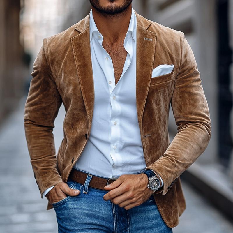 Men's Suede Blazer