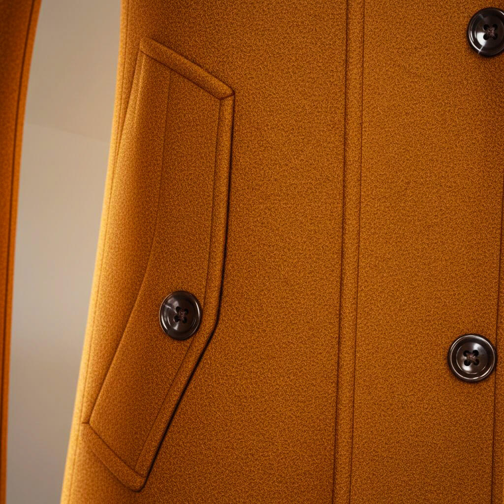 Luxurious Pure Wool Winter Coat