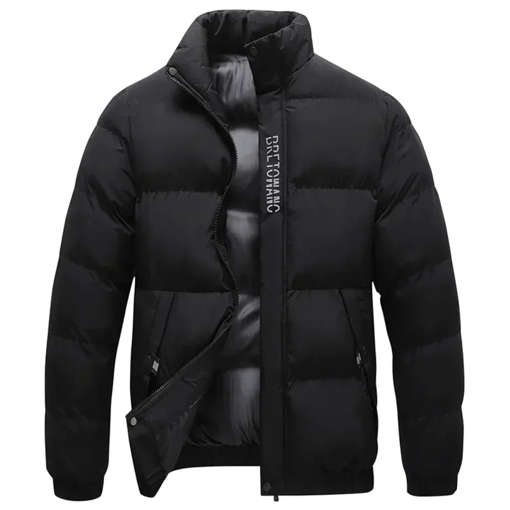Men's Winter Coat With Collar