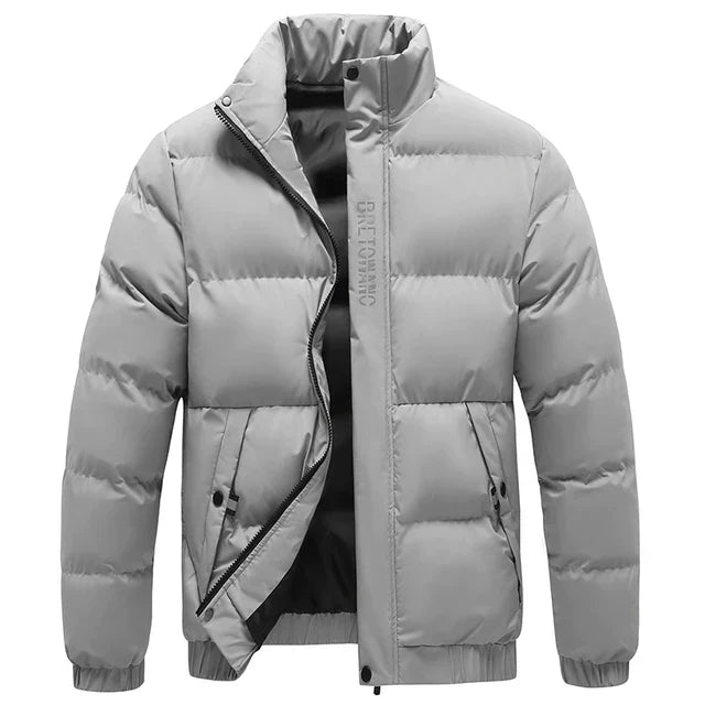Men's Winter Coat With Collar