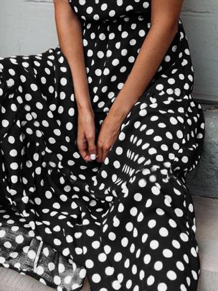 Red Spotted Women's Dress