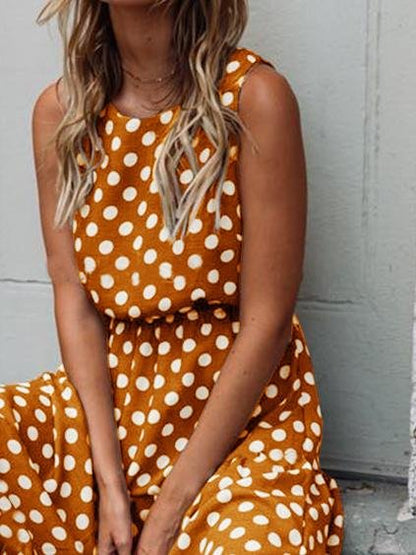 Red Spotted Women's Dress