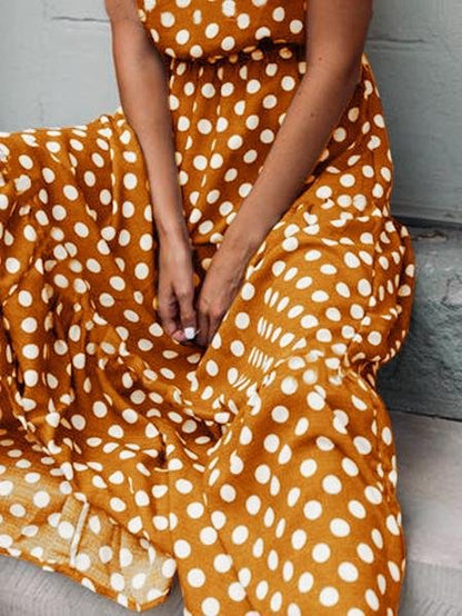 Red Spotted Women's Dress
