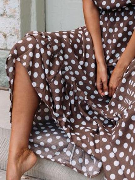 Red Spotted Women's Dress