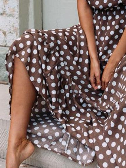 Red Spotted Women's Dress