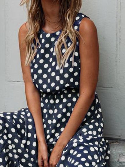 Red Spotted Women's Dress