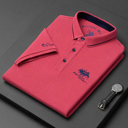Men's Polo Shirt Casual Cotton