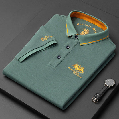 Men's Polo Shirt Casual Cotton