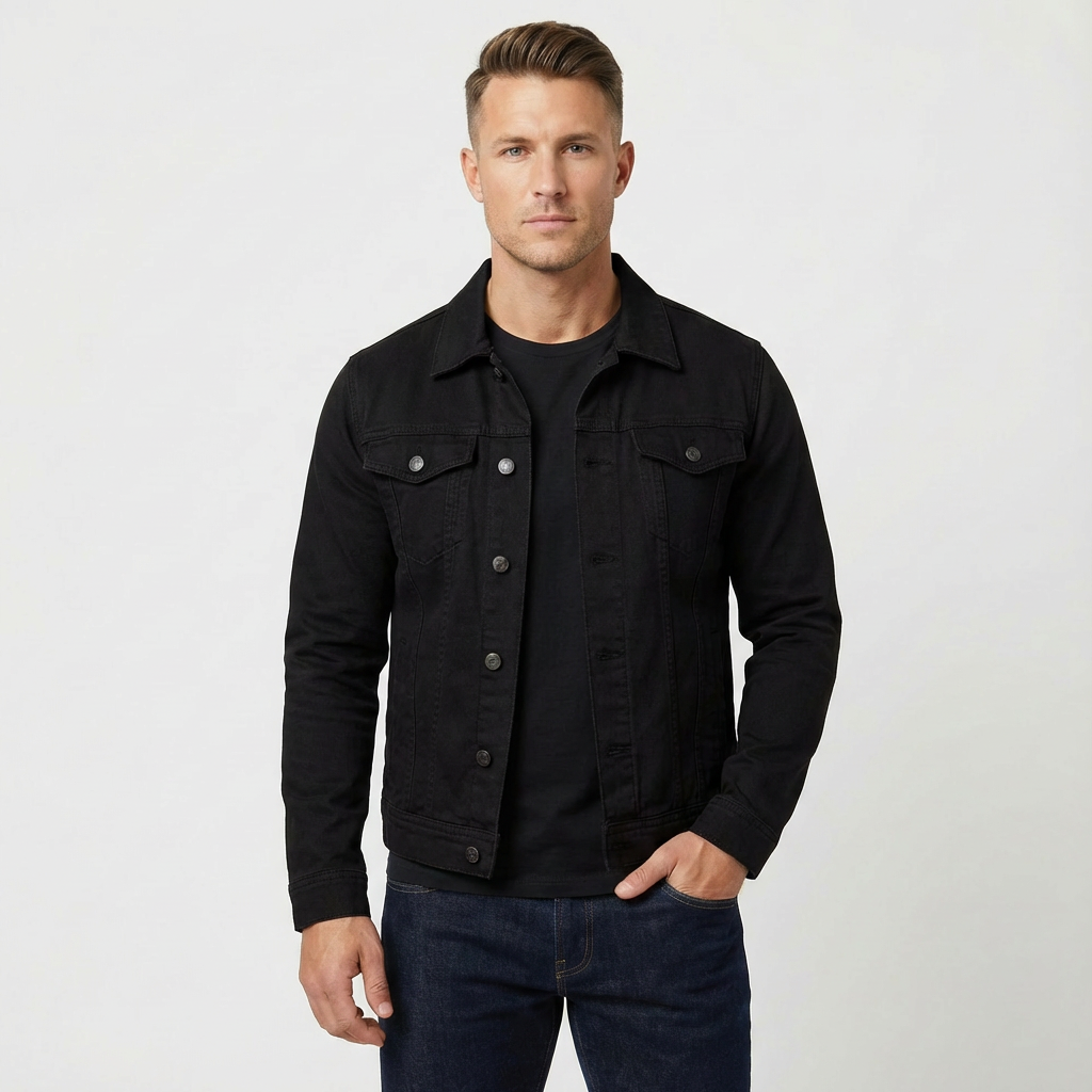 Men's Classic Denim Jacket - VibreMode