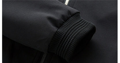 Men's Bomber Jacket Zip Closure